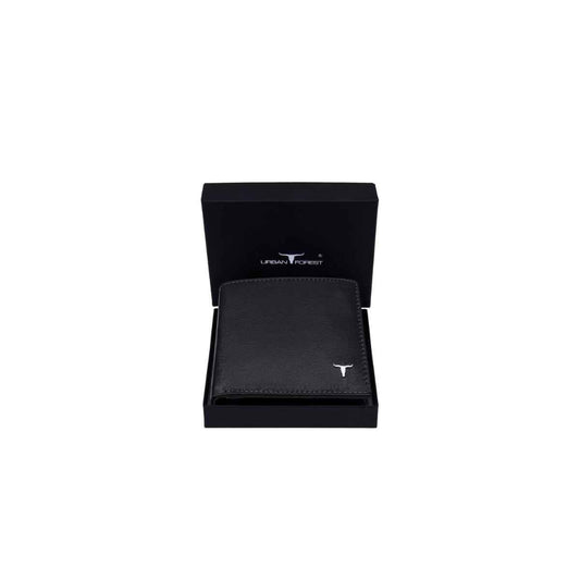 Wael Impex George Black Leather Wallet for Men