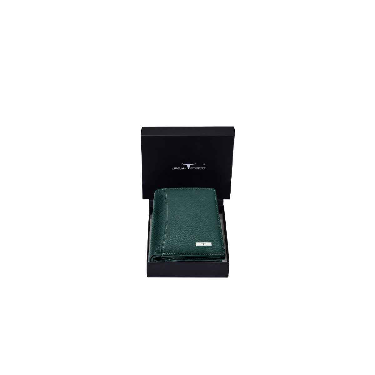 Wael Impex Orlando Mens Leather Wallet, Green