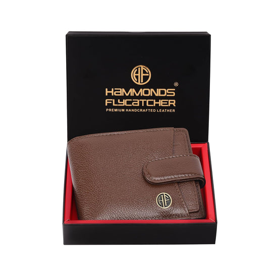 HAMMONDS FLYCATCHER Wallet for Men Leather Original, Mens Wallet, Leather Wallets for Men Stylish, Bi-Fold Wallets for Man, 5 Card Slots, Easy Access Card Slots, Coin Pocket, Gift for Mens - Brushwood