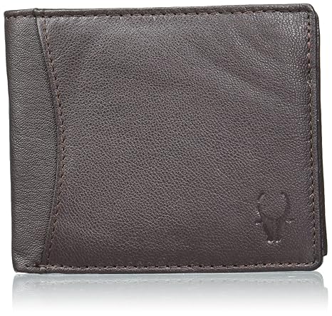 Wael Impex RFID Protected Leather Wallets for Men I 9 Card Slots I 2 Currency & Secret Compartments I 1 Zipper & 3 Id Card Slots, Brown