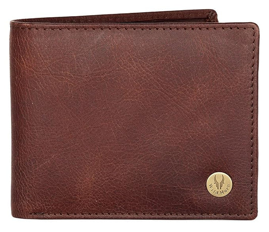 Wael Impex Leather Wallet For Men, Brown