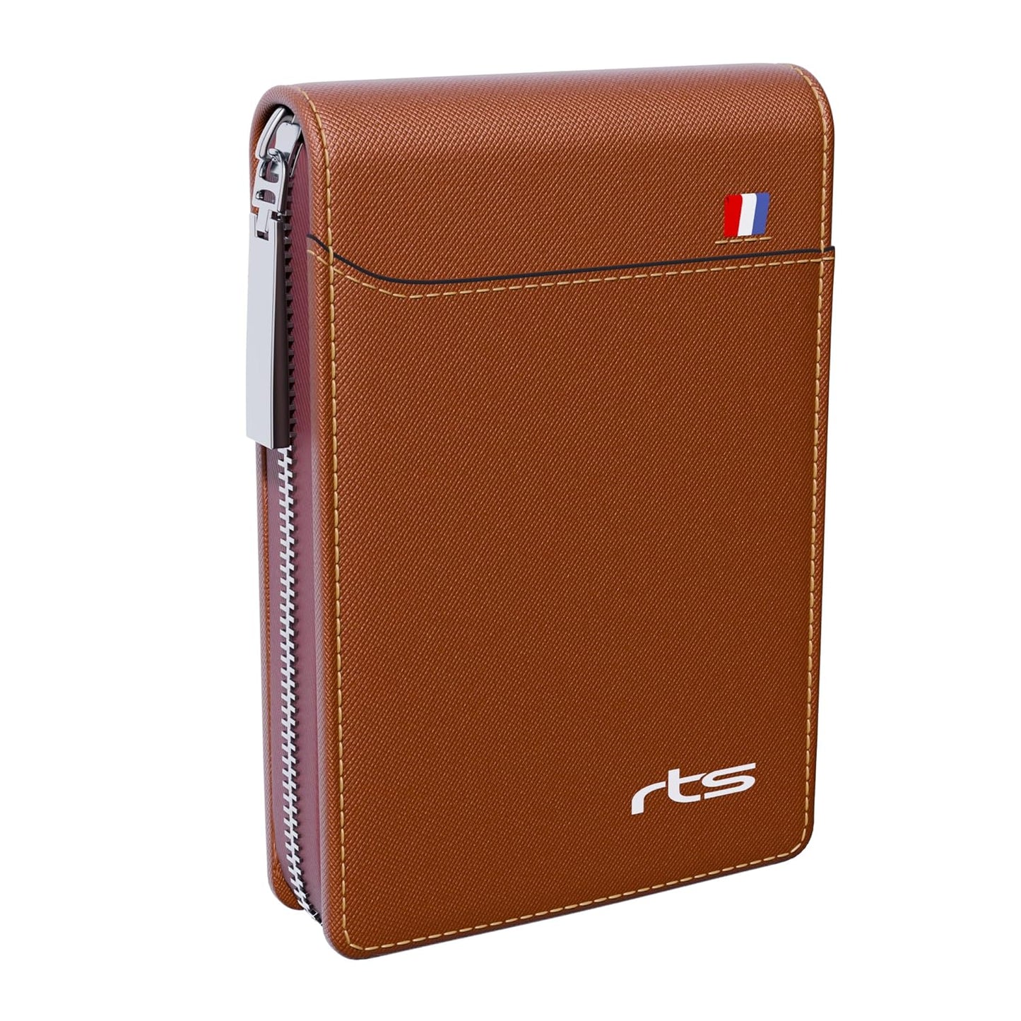 rts New Imported RFID Protected 9 Slot Men's Wallets Genuine PU Leather Credit Debit ATM Business Card Holder Protector with Zipper Case Money Coin Purse for Men, Women, Festive Gifting Valentines