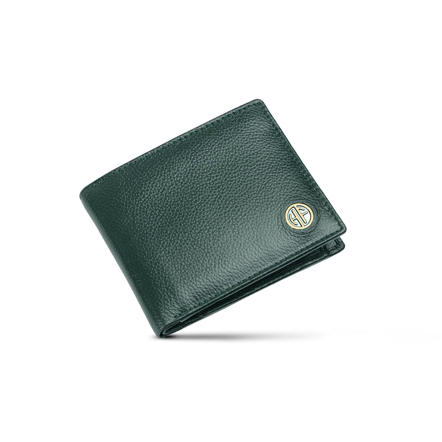 HAMMONDS FLYCATCHER RFID Protected Bi-Fold Wallet for Men Leather Original, Mens Wallet, Leather Wallets for Men, Classic Purse with 4 Card Slots, Coin Pocket, Gift for Mens - Green