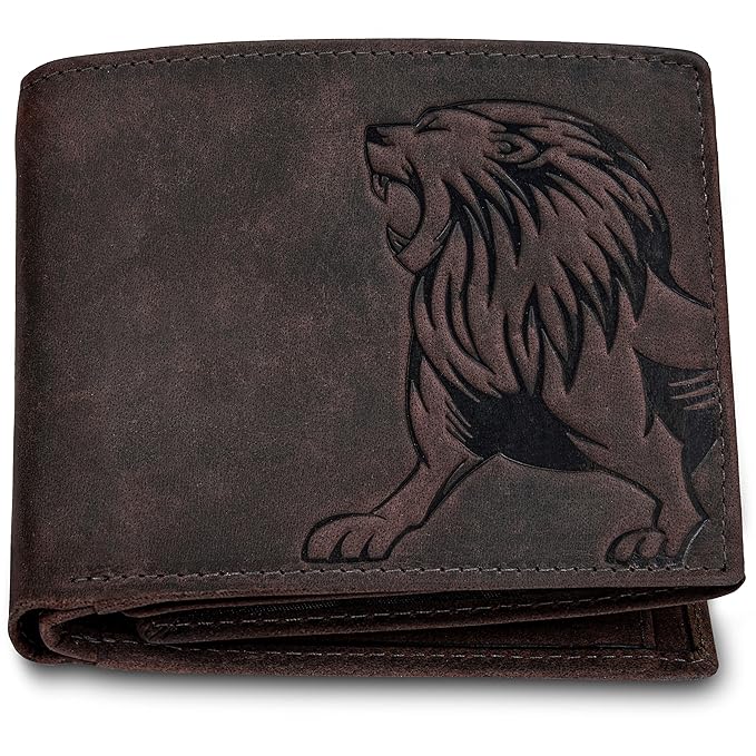 Wael Impex Leo Vintage Brown Leather Wallet for Men